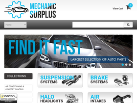 'mechanicsurplus.com' screenshot