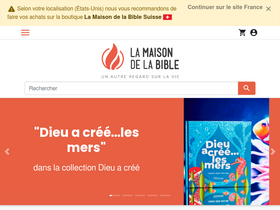 'maisonbible.fr' screenshot