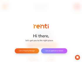 'renti.co' screenshot