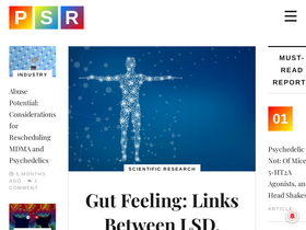 'psychedelicreview.com' screenshot