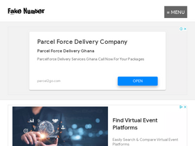 'fakenumber.org' screenshot