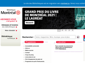 'irresistibles.bibliomontreal.com' screenshot