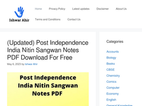 'ishwarahir.in' screenshot