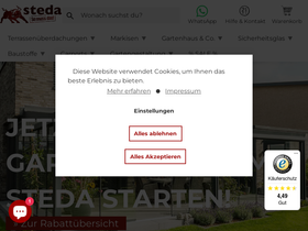 'steda.de' screenshot