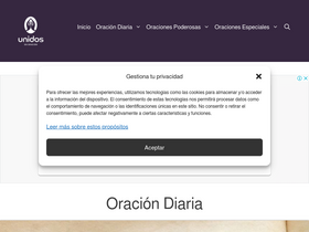 'unidosenoracion.org' screenshot