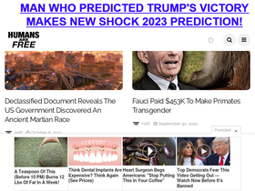 'humansbefree.com' screenshot