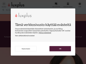 'luxplus.fi' screenshot