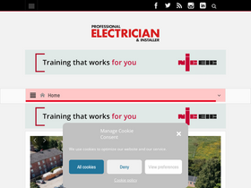 'professional-electrician.com' screenshot