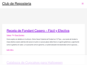 'clubdereposteria.com' screenshot