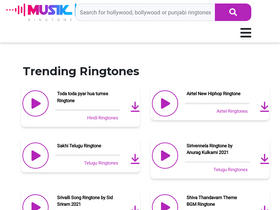 'musikringtone.com' screenshot