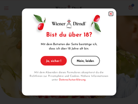 wienerdirndl.at homepage screenshot