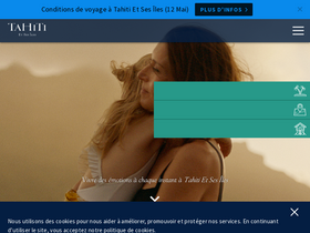 'tahititourisme.fr' screenshot