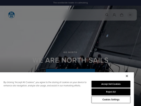 'northsails.com' screenshot