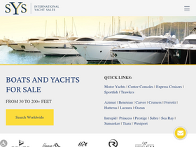 'sysyachtsales.com' screenshot