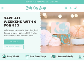 'buffcitysoap.com' screenshot