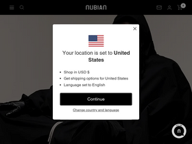 'nubiantokyo.com' screenshot