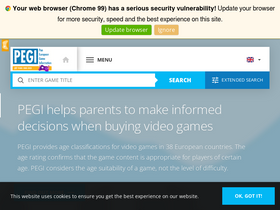 'pegi.info' screenshot