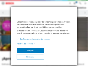 'bosch-home.es' screenshot