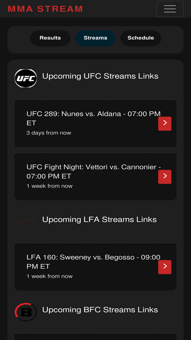 Mma stream online sites