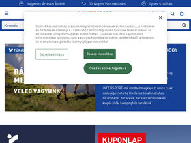 'intersport.hu' screenshot