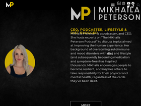 'mikhailapeterson.com' screenshot