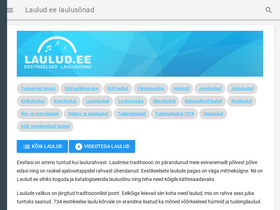 'laulud.ee' screenshot