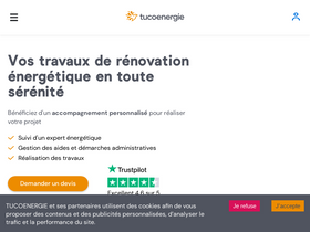 'tucoenergie.fr' screenshot