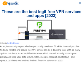 'vpnetic.com' screenshot