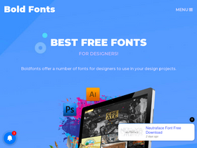 'boldfonts.com' screenshot