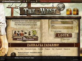 'the-west.sk' screenshot