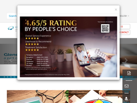 'gleneaglesglobalhospitals.com' screenshot
