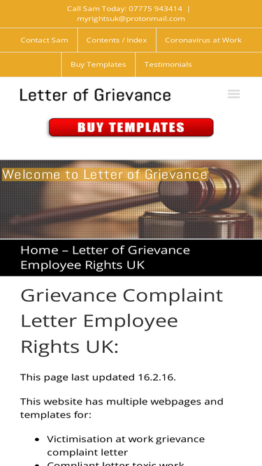 letterofgrievance.com