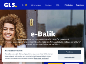 'e-balik.cz' screenshot