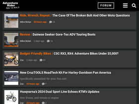 'advrider.com' screenshot