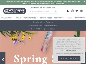 'wallpapershop.co.uk' screenshot