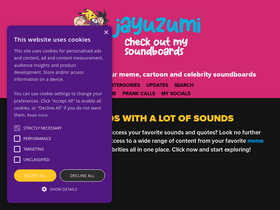 'jayuzumi.com' screenshot