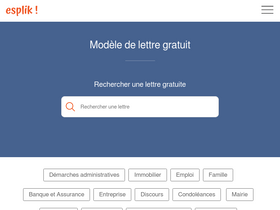 'modele-lettre-gratuit.com' screenshot