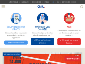 'cnil.fr' screenshot