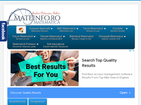 'mateinfo.ro' screenshot