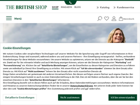 'the-british-shop.de' screenshot