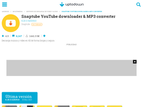 Snaptube  downloader & MP3 converter for Android - Download the APK  from Uptodown