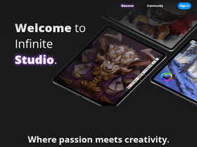 'infinitestudio.art' screenshot