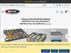 'bcwsupplies.com' screenshot