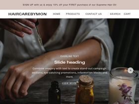 haircarebymon.com homepage screenshot
