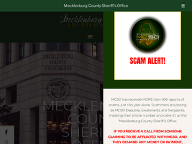 'mecksheriff.com' screenshot