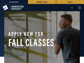 'cornerstone.edu' screenshot