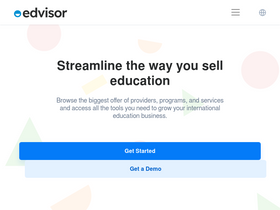 'edvisor.io' screenshot