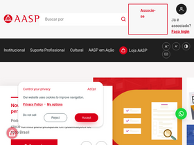 'aplicacao.aasp.org.br' screenshot