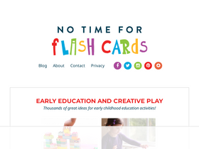 'notimeforflashcards.com' screenshot