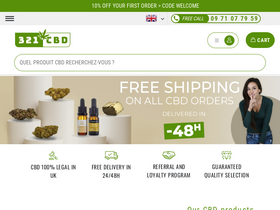 '321cbd.com' screenshot